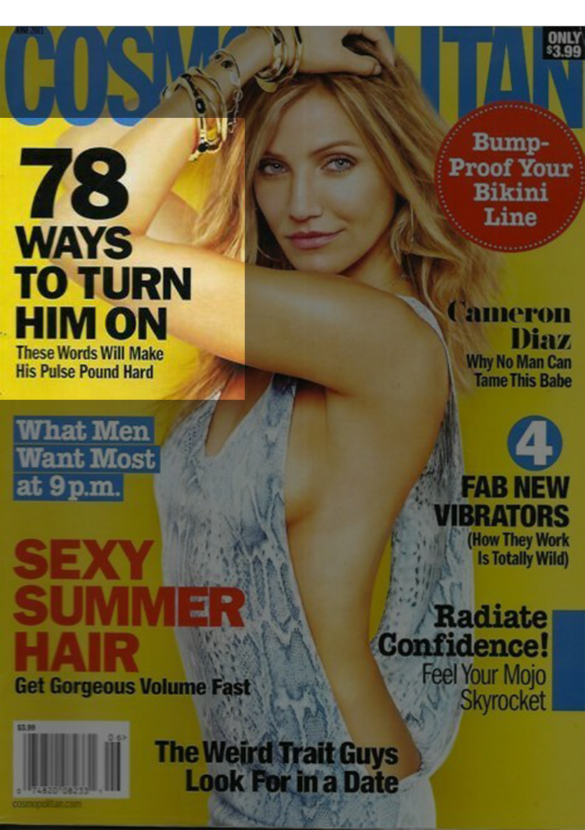 Cosmo Magazine Cover 78 ways to turn him on