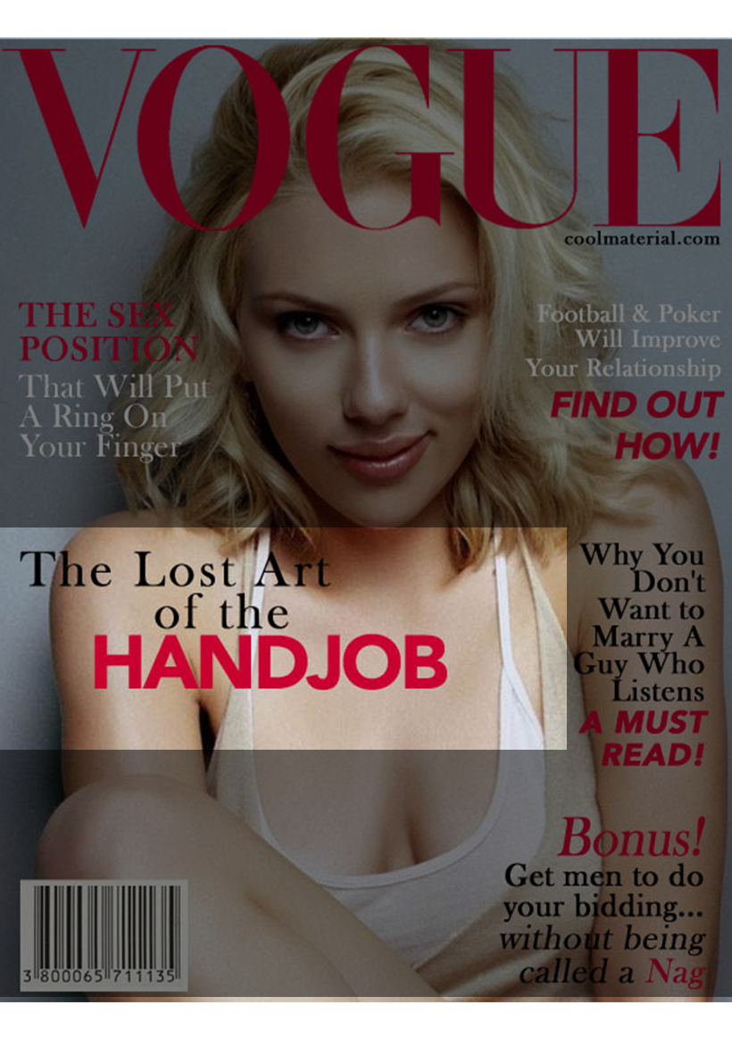 Vogue Magazine Cover, Lost art of the handjob